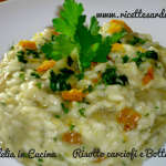 Risotto carciofi e bottarga di muggine.